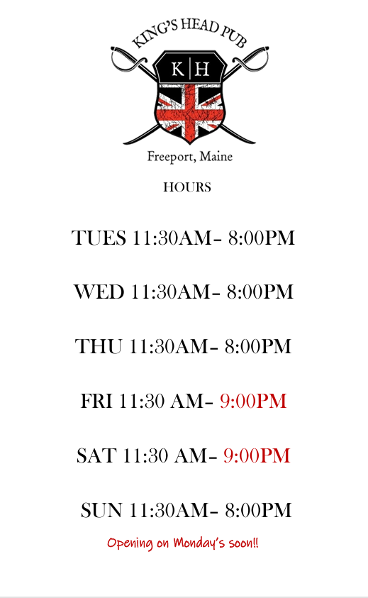 Updated hours!