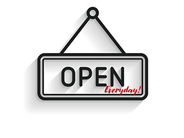 Open Daily